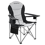 KingCamp Oversized Camping Folding Chair with Lumbar...