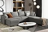 HONBAY Modular Sectional Sofa U Shaped Sectional Couch with...