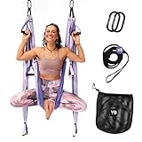 Yoga Trapeze Swing Set for Home & Outdoor | Easy Setup for...