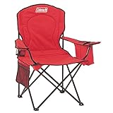 Coleman Portable Quad Camping Chair with Cooler , Red, 37' x...