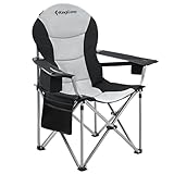 KingCamp Oversized Camping Folding Chair with Lumbar...