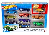 Hot Wheels Toy Cars & Trucks 10-Pack, Set of 10 1:64 Scale...