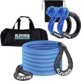 KLEVIRO 1'×30ft Kinetic Recovery Rope 42,000 lbs Breaking...