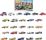 Hot Wheels ABC Racers, Set of 26 1:64 Scale Toy Cars &...