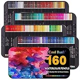 COOL BANK 160 Watercolor Pencils, Watercolor Pencil Set for...